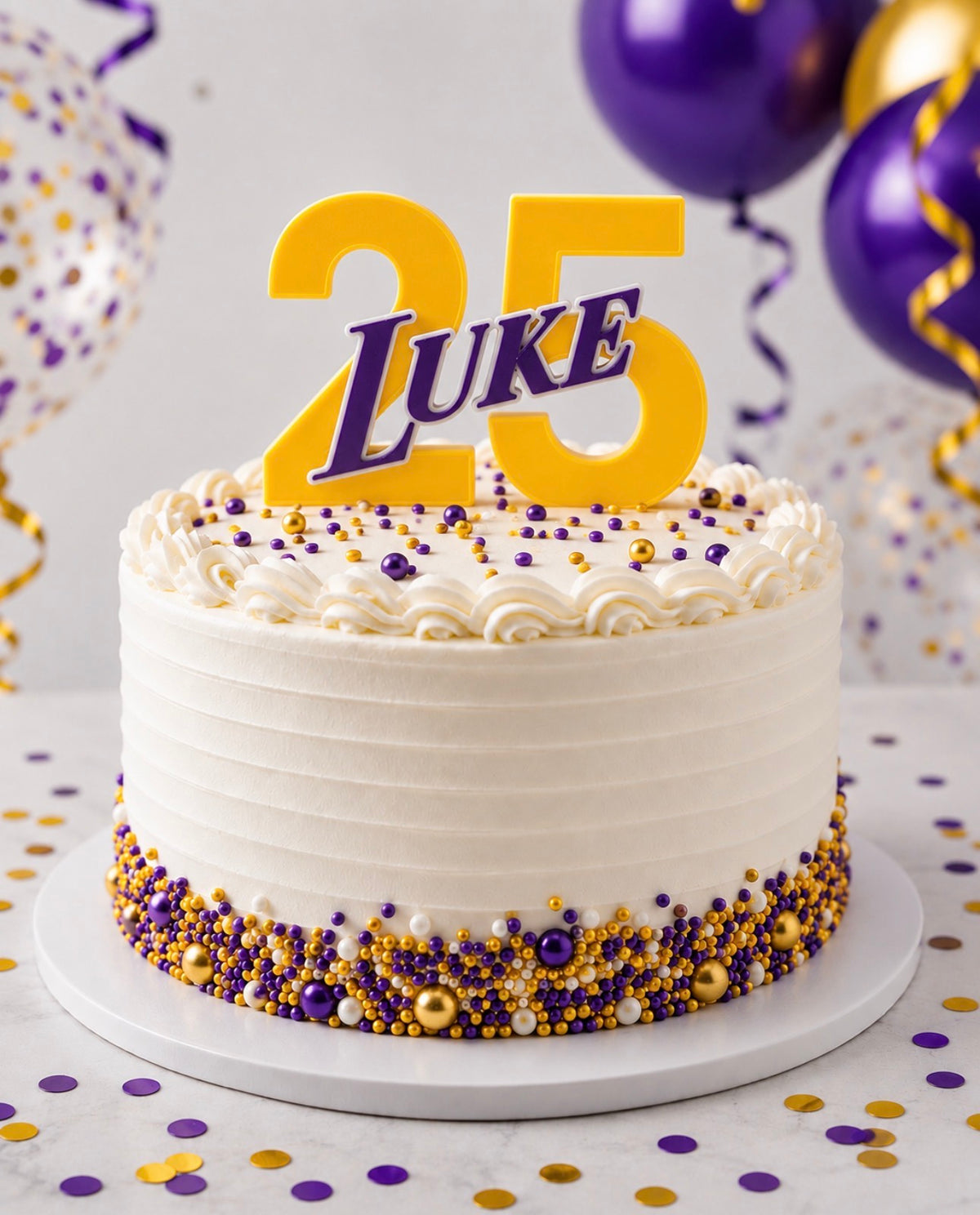 Personalised 3D Printed Cake Topper Keepsake