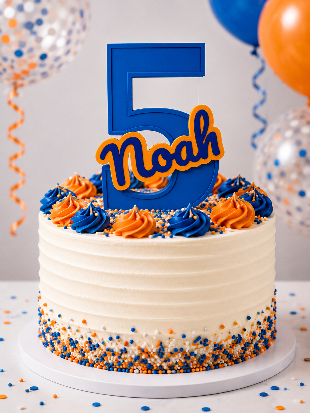 Personalised 3D Printed Cake Topper Keepsake