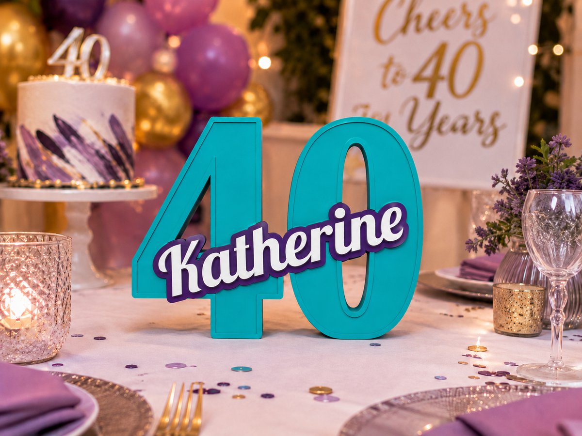 Personalised 3D Printed Birthday Keepsake