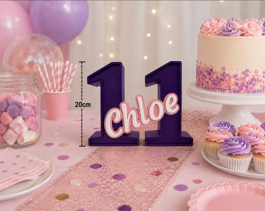 Personalised 3D Printed Birthday Keepsake