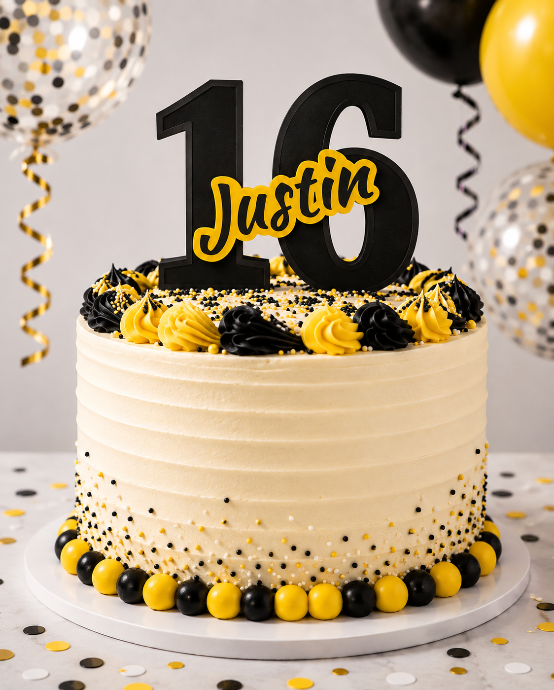 Personalised 3D Printed Cake Topper Keepsake